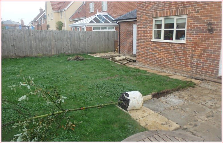 New patio in Yaxham