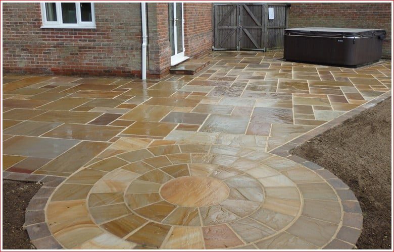 NEW PATIO IN YAXHAM, DEREHAM
