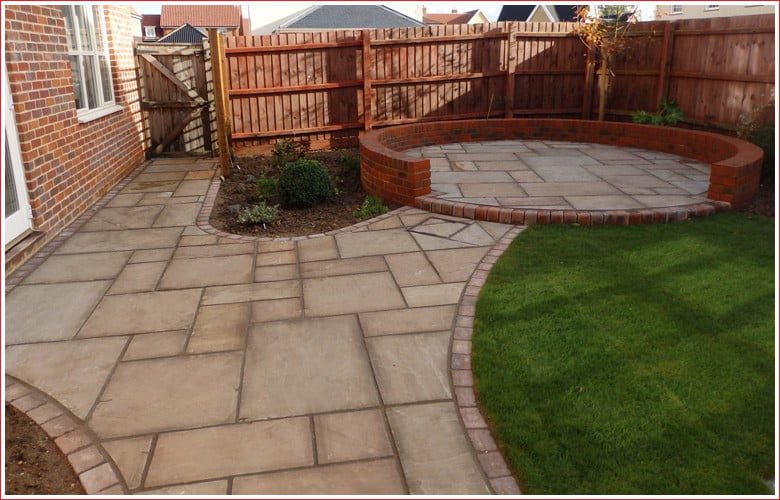 New patio in Yaxham